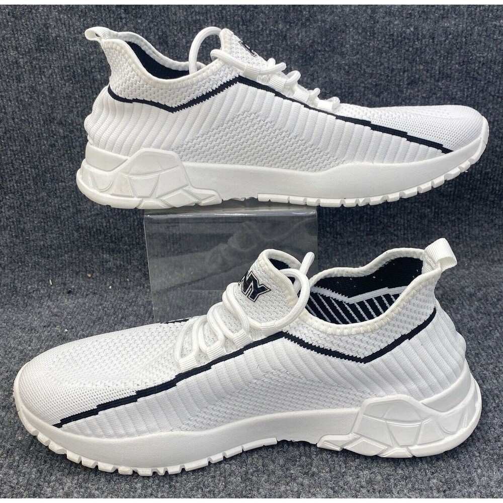 Pony Rocky Men’s White Knit Low Top Sneakers Casual Walking Shoes Size 11